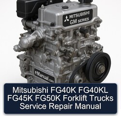 Mitsubishi FG40K FG40KL FG45K FG50K Forklift Trucks Service Repair Workshop Manual PDF