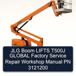JLG Boom Lifts T500J Global PN 3121200 Service Repair Workshop Manual PDF