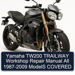 1987-2009 Triumph Speed Triple Yamaha TW200 Trailway All - Models Covered Service Repair Workshop Manual PDF