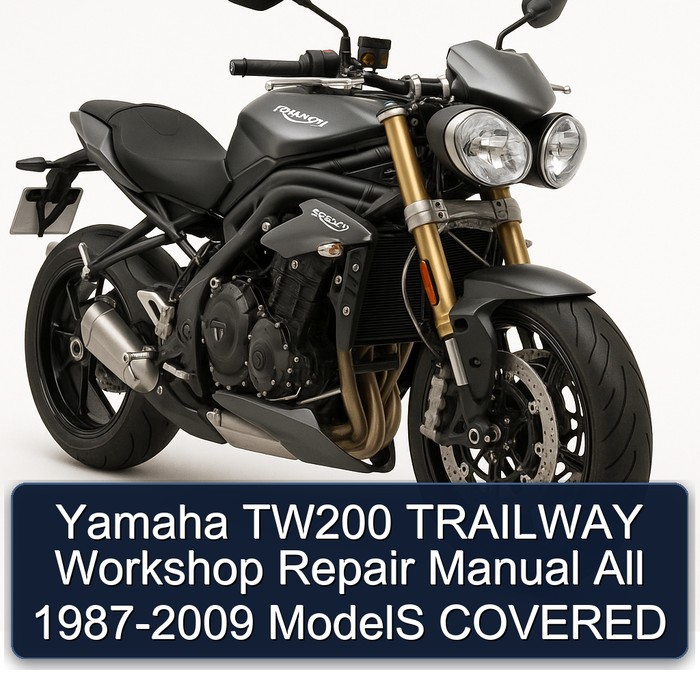 1987-2009 Triumph Speed Triple Yamaha TW200 Trailway All - Models Covered Service Repair Workshop Manual PDF