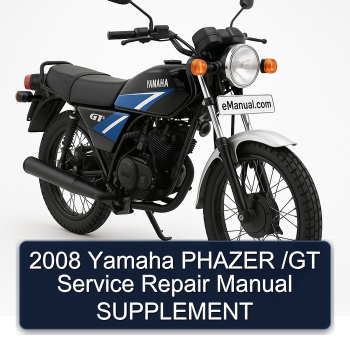 2008 Yamaha GT Phazer / Supplement Service Repair Workshop Manual PDF