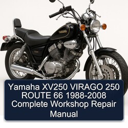 1988-2008 Yamaha Virago XV250 250 Route 66 Service Repair Workshop Manual PDF