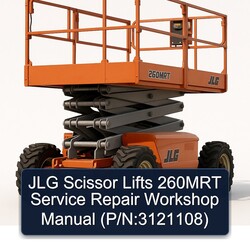 JLG Scissor Lifts 260MRT (p/n:3121108) Service Repair Workshop Manual PDF