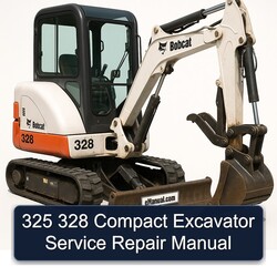 325 328 Compact Excavator Service Repair Workshop Manual PDF