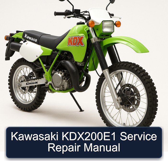 Kawasaki KDX Models Kdx200e1 Service Repair Workshop Manual PDF