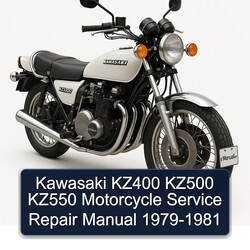 1979-1981 Kawasaki KZ Series KZ400 KZ500 KZ550 Motorcycle Service Repair Workshop Manual PDF