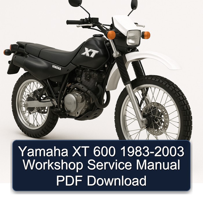 1983-2003 Yamaha XT Models 600 Service Repair Workshop Manual PDF