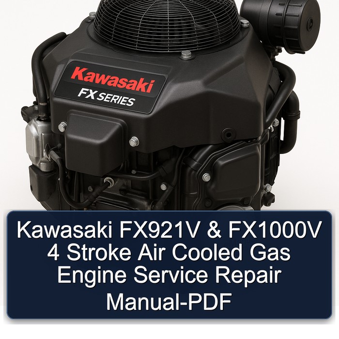 Kawasaki FX Series FX921V FX1000V 4 Stroke Air Cooled Gas Engine Service Repair Workshop Manual PDF