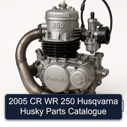 2005 Husqvarna 250 CR WR Husky Parts Catalog PDF