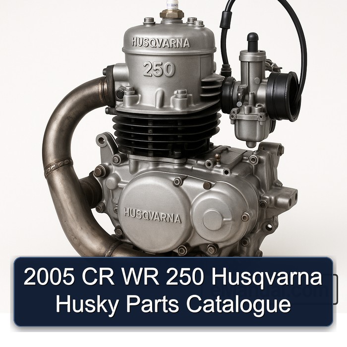 2005 Husqvarna 250 CR WR Husky Parts Catalog PDF
