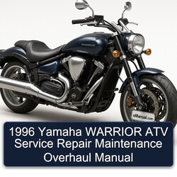 1996 Yamaha Warrior ATV Service Repair Workshop Manual PDF