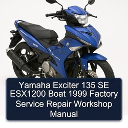 1999 Yamaha Exciter 135 SE ESX1200 Boat Service Repair Workshop Manual PDF
