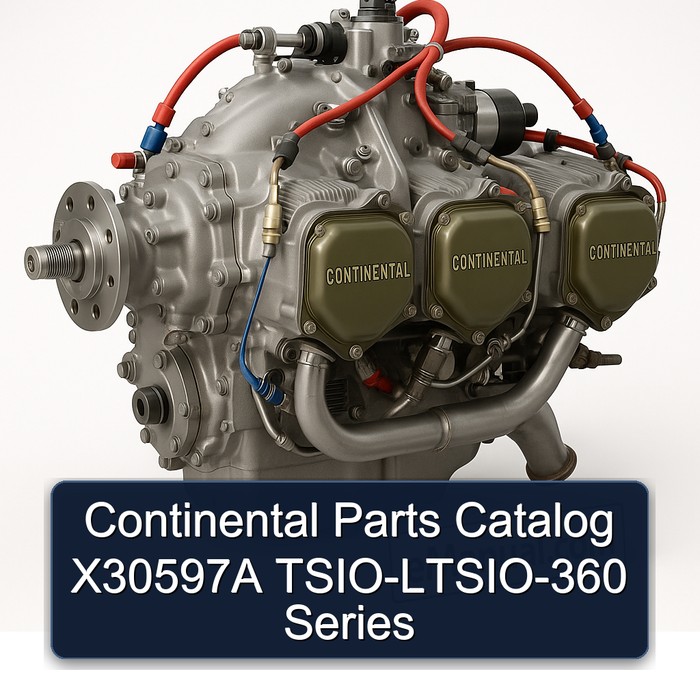Continental IO 360 Series X30597A Tsio-ltsio-360 Parts Catalog PDF