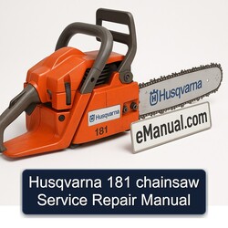 Husqvarna 181 Chainsaw Service Repair Workshop Manual PDF