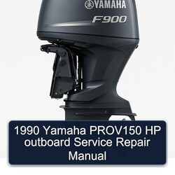 1990 Yamaha Prov150 Hp Outboard Service Repair Workshop Manual PDF
