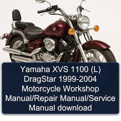1999-2004 Yamaha XVS Models 1100 (L) Dragstar - Motorcycle Service Repair Workshop Manual PDF