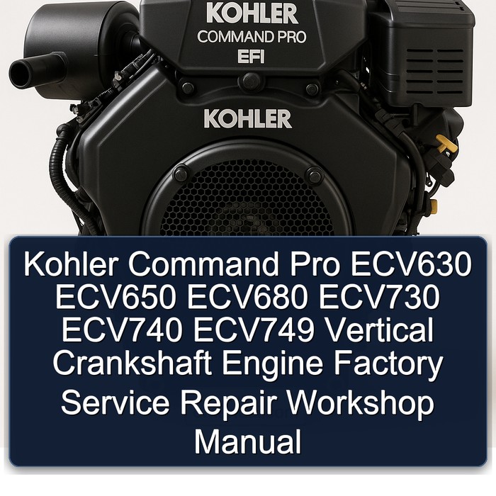 Kohler Command Pro EFI Models ECV630 ECV650 ECV680 ECV730 ECV740 ECV749 Vertical Crankshaft Engine Service Repair Workshop Manual PDF
