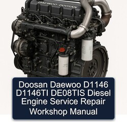 Daewoo Doosan DE08TIS D1146 D1146TI Diesel Engine Service Repair Workshop Manual PDF
