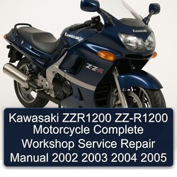 2002-2005 Kawasaki ZZR1200 ZZ-R1200 Motorcycle Service Repair Workshop Manual PDF