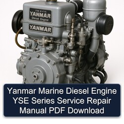 Yanmar Marine Diesel Engine YSE Series Service Repair Workshop Manual PDF
