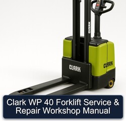 Clark WP 40 Forklift Service Repair Workshop Manual PDF