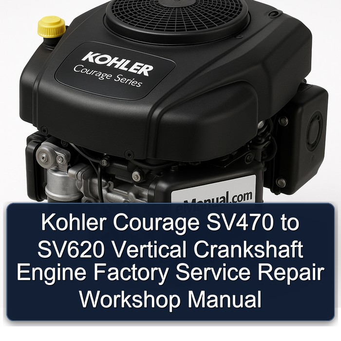 Kohler Courage Series SV470 SV620 Vertical Crankshaft Engine Service Repair Workshop Manual PDF