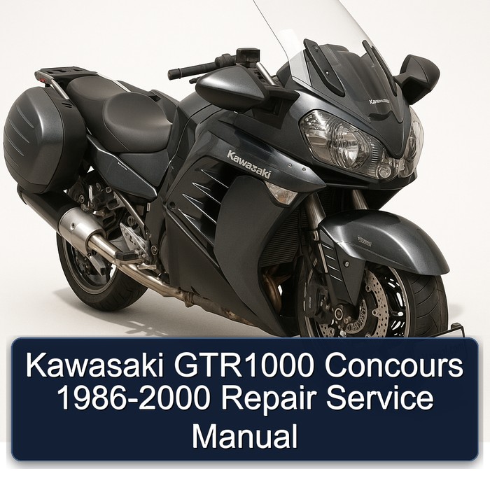 1986-2000 Kawasaki GTR Series GTR1000 Concours Service Repair Workshop Manual PDF