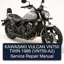 1986 Kawasaki Vulcan VN750 Twin (VN750-A2) Service Repair Workshop Manual PDF