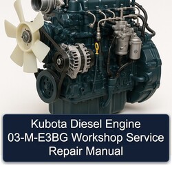 Kubota Diesel Engine 03-M-E3BG Workshop Manual de servicio y reparación 