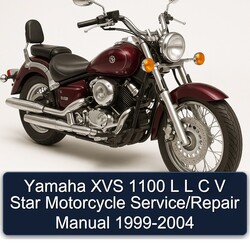 1999-2004 Yamaha XVS Models 1100 L C V Star Motorcycle Service Repair Workshop Manual PDF