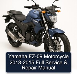 Yamaha FZ-09 Motorcycle 2013-2015 Full Service & Repair Manual 