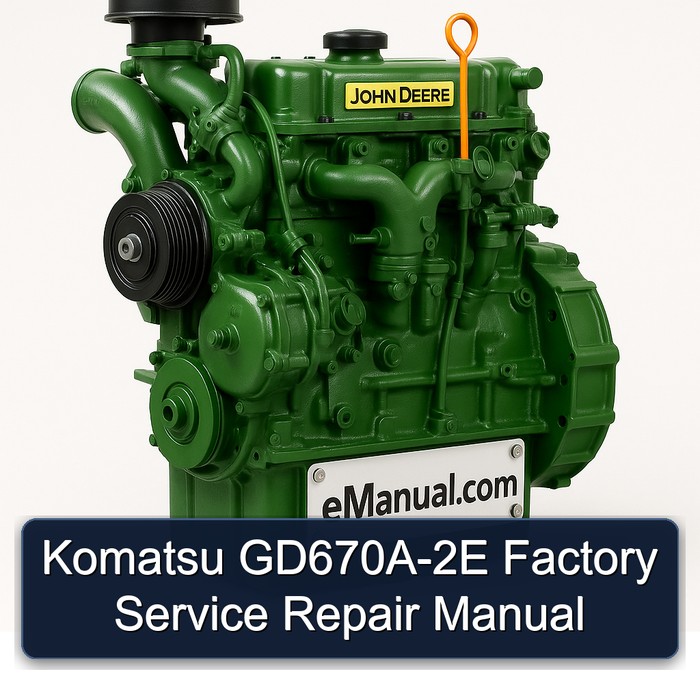 John Deere K Series Komatsu Gd670a-2e Service Repair Workshop Manual PDF