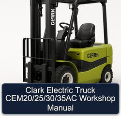 Clark Electric Truck Cem20/25/30/35ac Service Repair Workshop Manual PDF