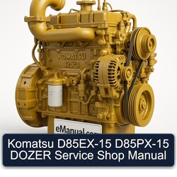 Komatsu D85EX-15 D85PX-15 Dozer Shop Service Repair Workshop Manual PDF