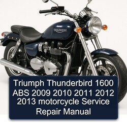 2009-2013 Triumph Thunderbird 1600 ABS Motorcycle Service Repair Workshop Manual PDF