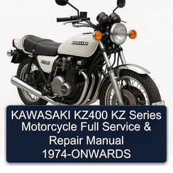 1974 Kawasaki KZ Series KZ400 Motorcycle -onwards Service Repair Workshop Manual PDF