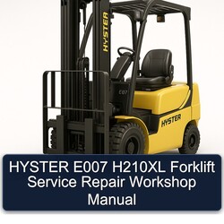 Hyster E007 H210XL Forklift Service Repair Workshop Manual PDF