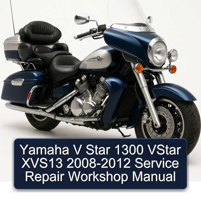 2008-2012 Yamaha XVS Models V Star 1300 Vstar XVS13 Service Repair Workshop Manual PDF