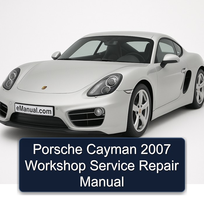 2007 Porsche Cayman Service Repair Workshop Manual PDF