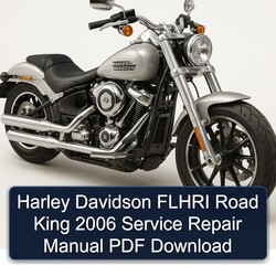 2006 Harley Davidson Road King Flhri Service Repair Workshop Manual PDF