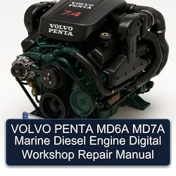 Volvo Penta MD6A MD7A Marine Diesel Engine Digital Service Repair Workshop Manual PDF