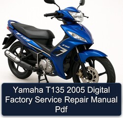 2005 Yamaha T135 Digital Service Repair Workshop Manual PDF