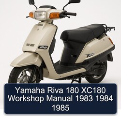 1983-1985 Yamaha Riva Models 180 XC180 Service Repair Workshop Manual PDF