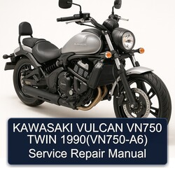 1990 Kawasaki Vulcan VN750 Twin (VN750-A6) Service Repair Workshop Manual PDF