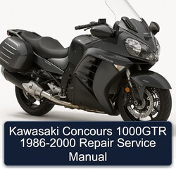 1986-2000 Kawasaki Concours Models 1000GTR Service Repair Workshop Manual PDF