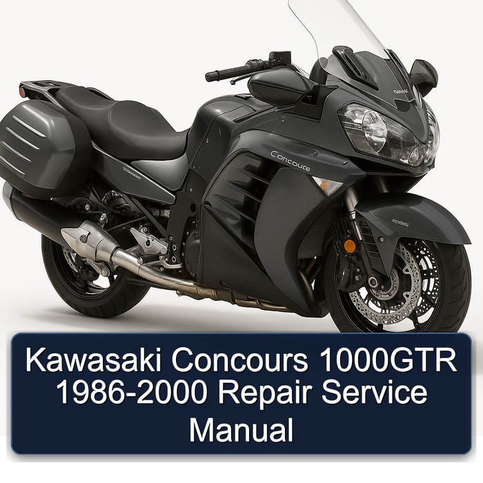 1986-2000 Kawasaki Concours Models 1000GTR Service Repair Workshop Manual PDF