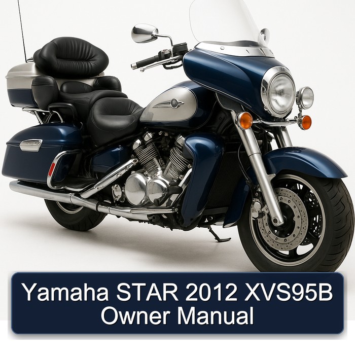 2012 Yamaha XVS Models Star XVS95B Owner Owner's Manual PDF