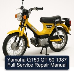1987 Yamaha QT50 MA50 QT 50 Service Repair Workshop Manual PDF