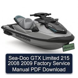 2008-2009 SEA-DOO GTX Limited 215 Service Repair Workshop Manual PDF