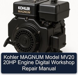 Kohler Magnum Models Model MV20 20HP Engine Digital Service Repair Workshop Manual PDF